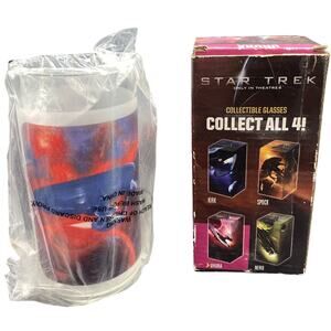 Vintage Star Trek collectors glass from Burger King 2008 Uhura paramount Sealed